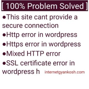 http SSL issue in wordpress, https mixed content error issues,