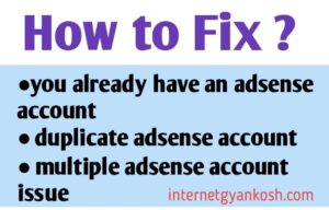 how to fix multiple adsense issue error in hindi, you already have an adsense in hindi me,
